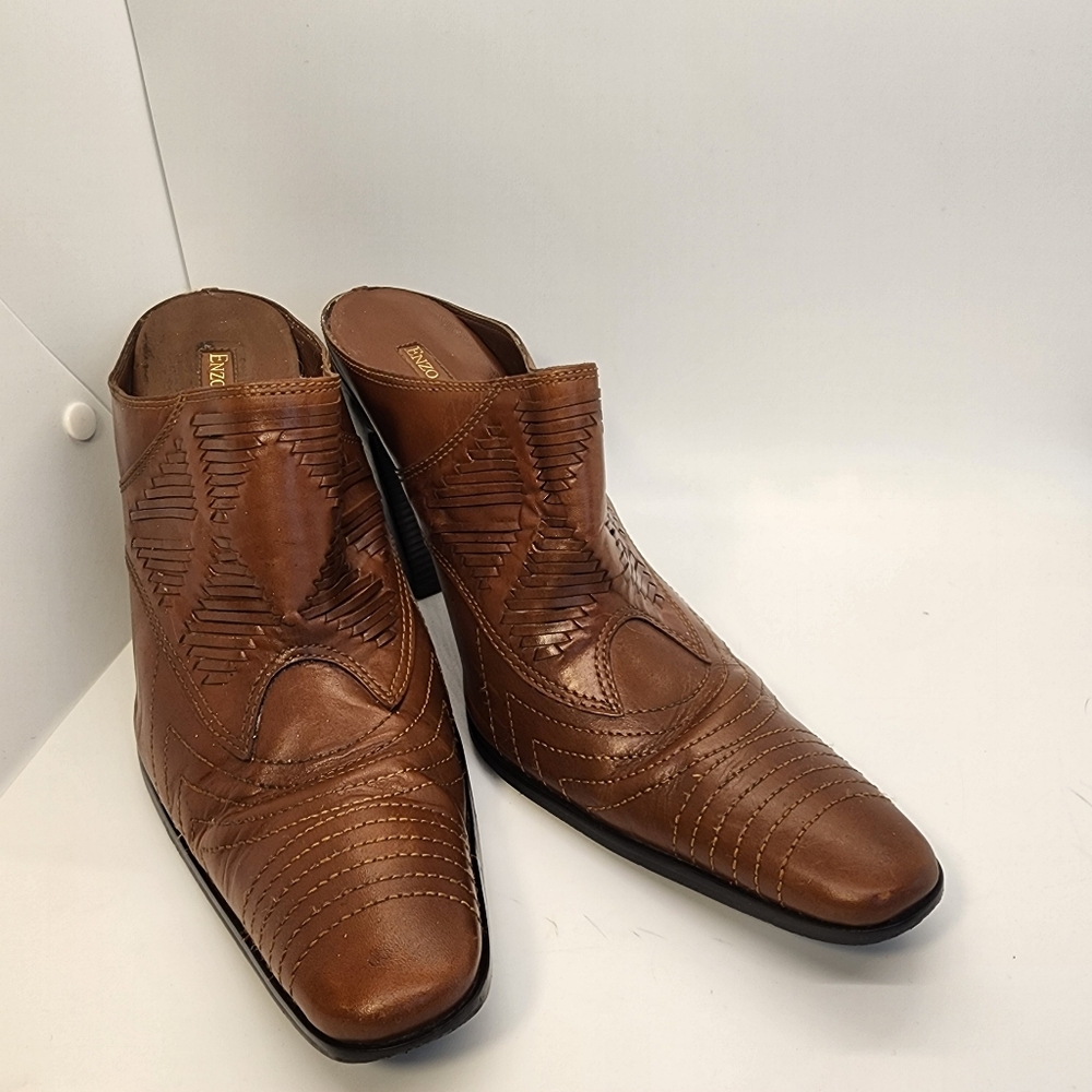 Enzo Angiolini leather mules